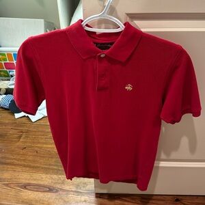 Brooks brother size medium boys, red shirt